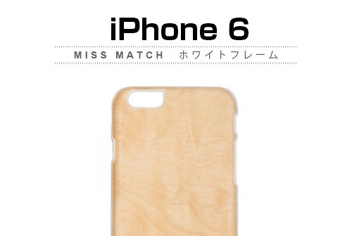 【iPhone6s/6】 天然木 Man＆Wood Miss match　（マンアンドウッド ミスマッチ）アイフォン