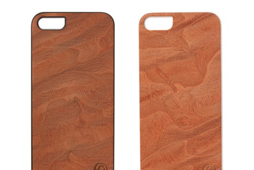 【iPhone SE/5/5s】 Man&Wood Real wood case Genuine Magma（マンアンドウッド マグマ）アイフォン 天然木