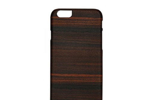 【iPhone6sPlus/6Plus】 天然木 Man＆Wood Ebony（マンアンドウッド エボニー）アイフォン