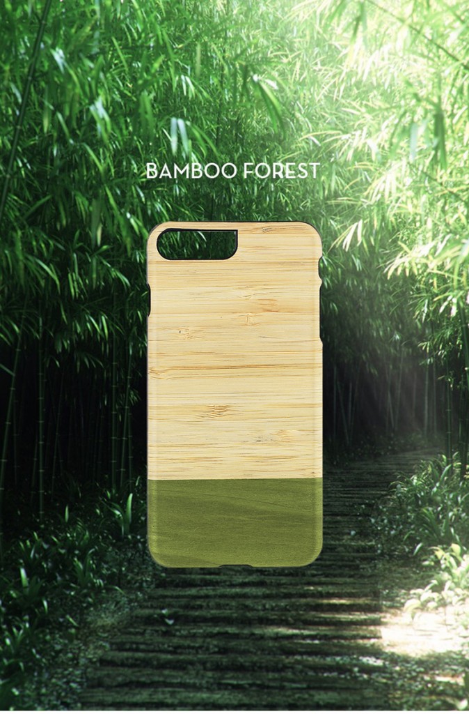 【iPhone7 Plus ケース】天然木ケース Man & Wood Bamboo Forest （マンアンドウッド バンブーフォレスト）