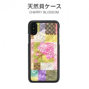 iPhone XS / X ケース 天然貝 ikins Cherry Blossom