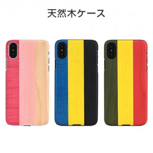 Man&Wood iPhone XS/X ケース 天然木 Pink pie/Dandy blue/Reggea