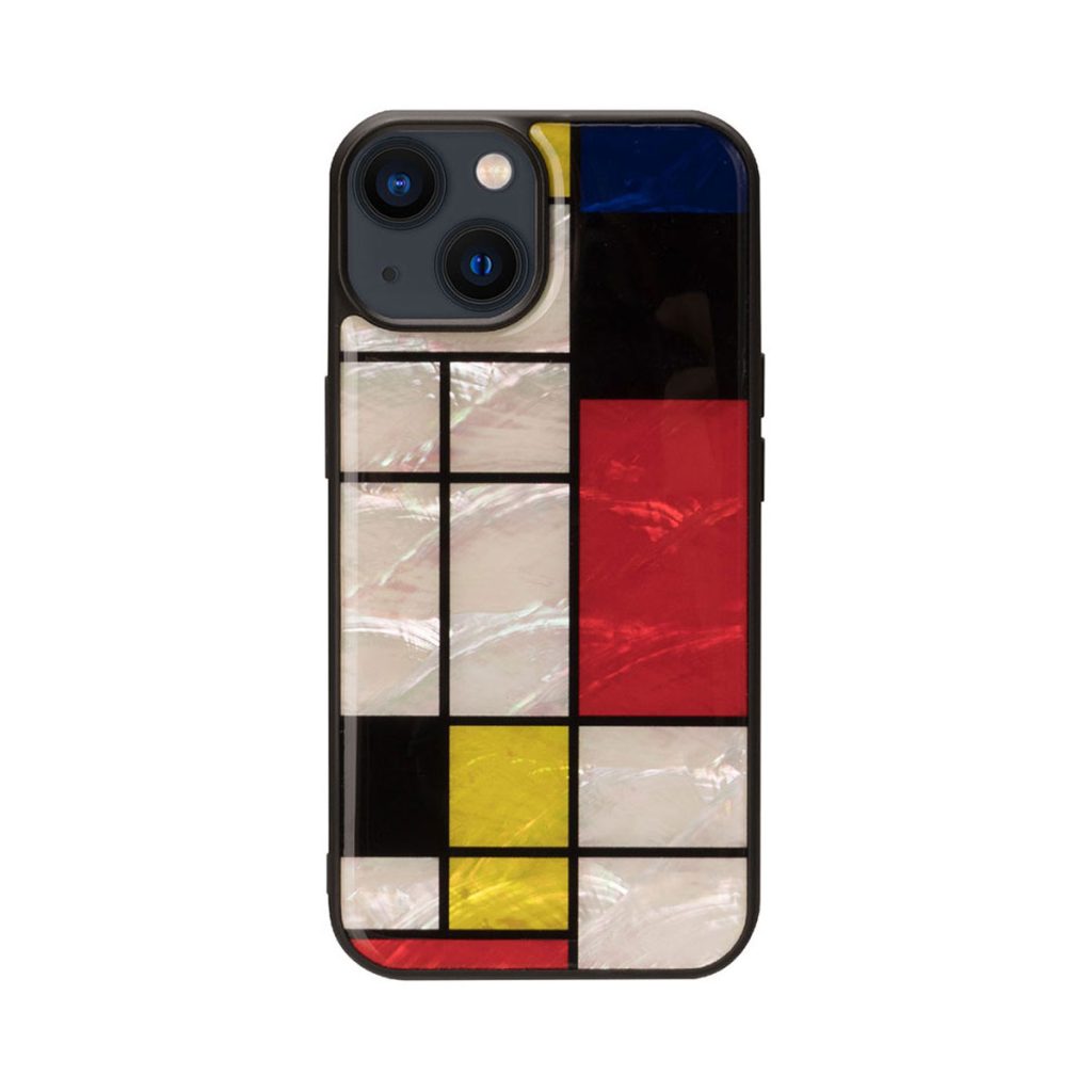 天然貝ケース Mondrian【iPhone 15 / 15 Pro】