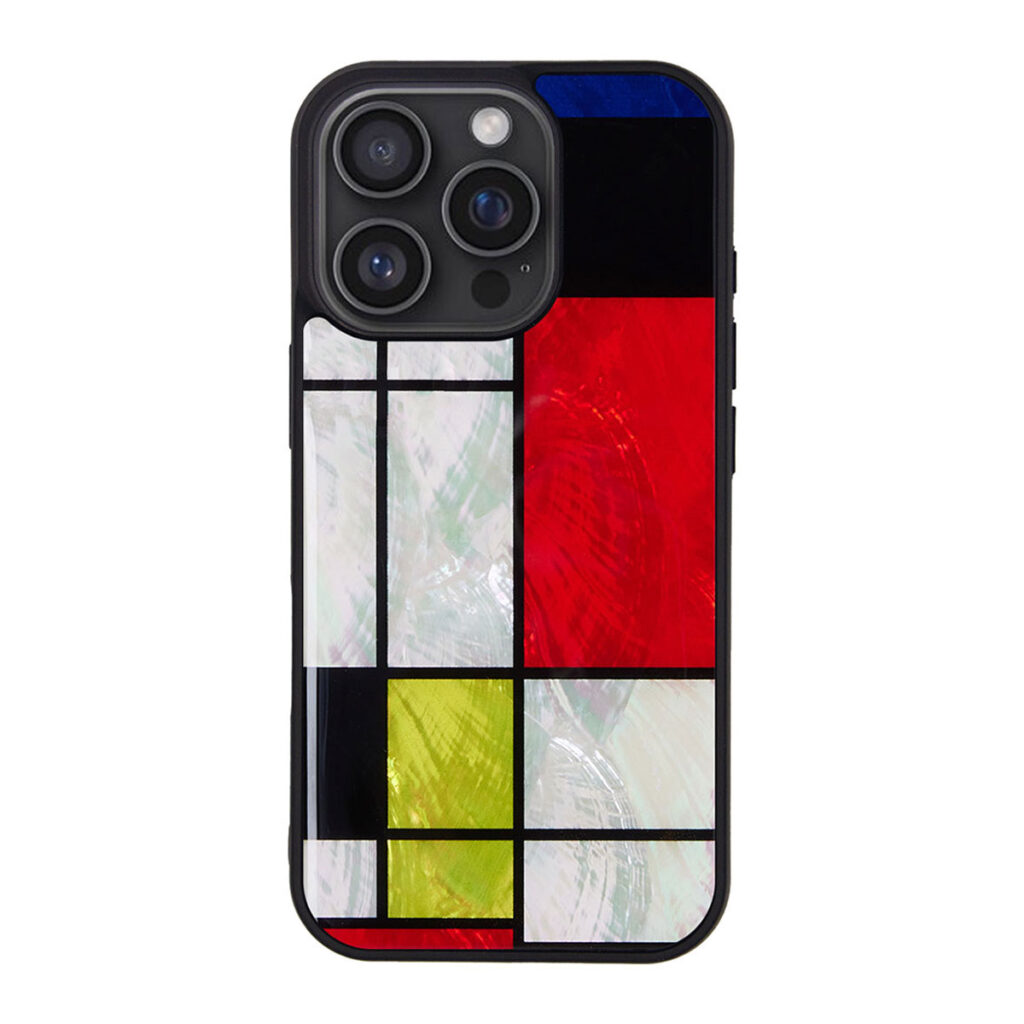 天然貝ケース Mondrian（モンドリアン）【iPhone 16 / 16 Pro】