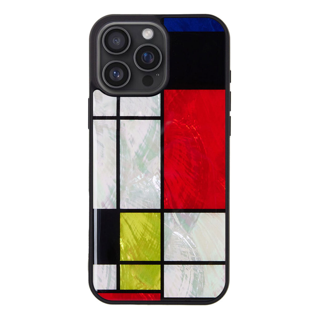 天然貝ケース Mondrian（モンドリアン）【iPhone 16 Plus / 16 Pro Max】