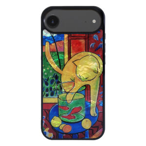 天然貝ケース 魚と猫