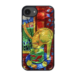 天然貝ケース 魚と猫【iPhone 16e】