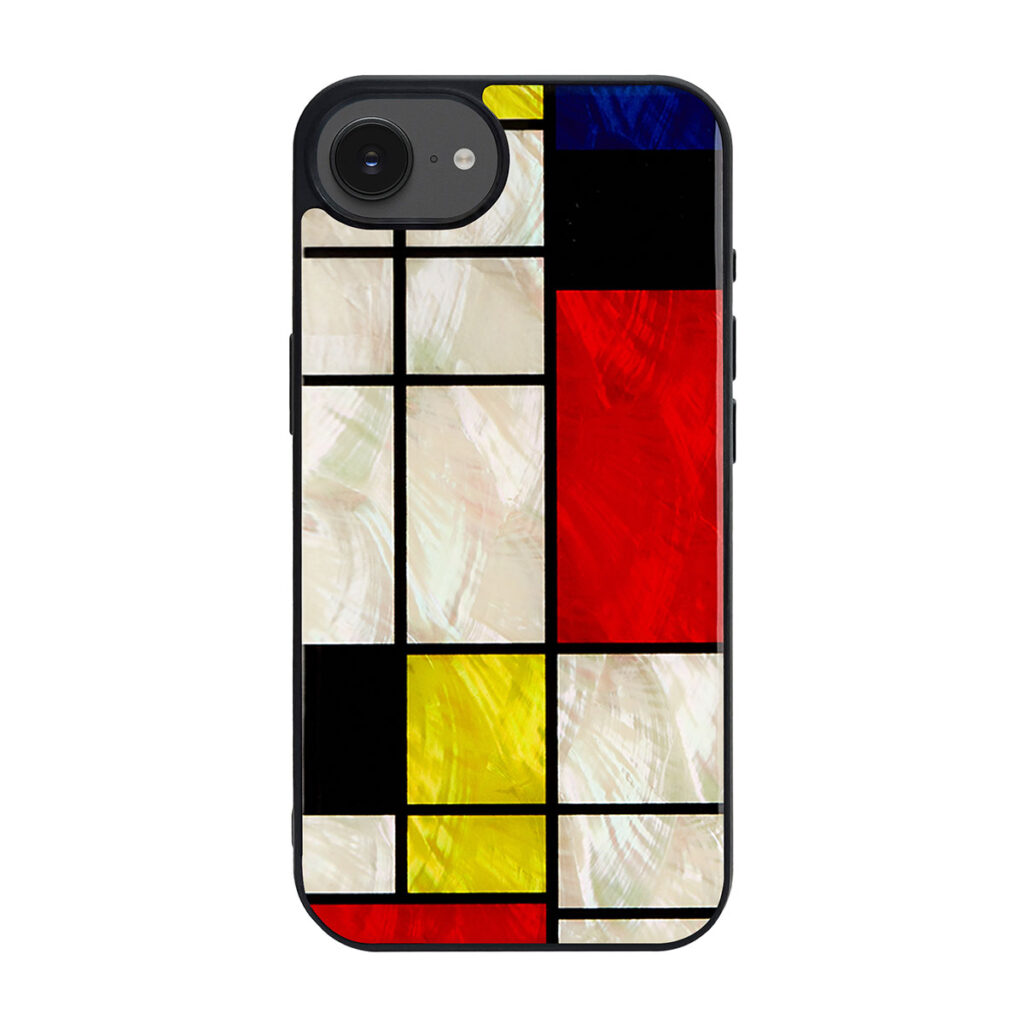 天然貝ケース Mondrian（モンドリアン）【iPhone 16e】