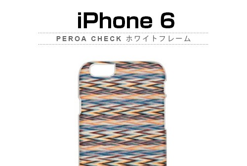 【iPhone6s/6】 天然木 Man＆Wood Peroa check （マンアンドウッド ぺロアチェック）アイフォン