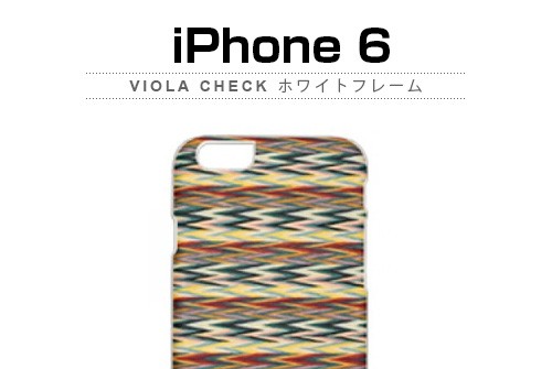 【iPhone6s/6】 天然木 Man＆Wood Viola check （マンアンドウッド ヴィオラチェック）アイフォン