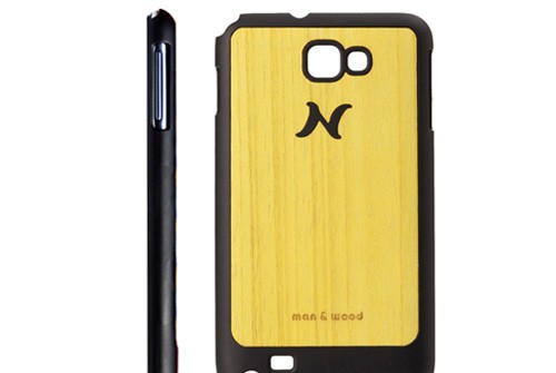 【Galaxy Note】 天然木 Man&Wood wood-fit Poroporo Yellow I1236GNT