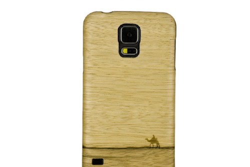 【GALAXY S5】 天然木 Real wood case Genuine Terra (リアルウッドケース ジェニュイン テラ) ブラックフレーム