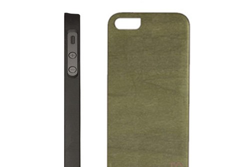 【iPhone SE/5/5s】 Man&Wood Real wood case Vivid Green Tea Bar （マンアンドウッド ビビッド グリーンティーバー）アイフォン 天然木