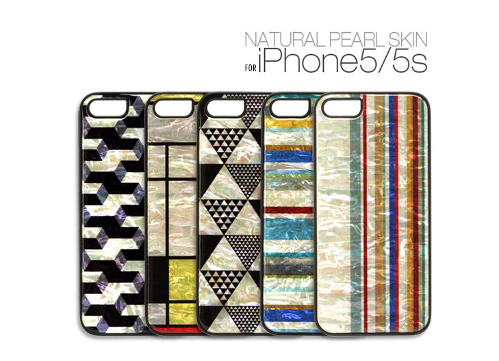 【iPhone SE/5/5s ケース】 ikins Natural Pearl Case（アイキンス ナチュラルパールケース) アイフォン 天然貝