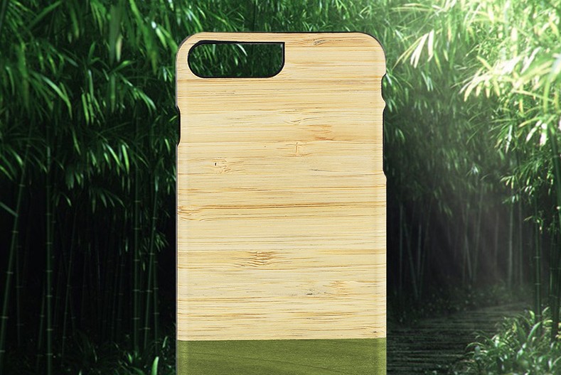 【iPhone7 Plus ケース】天然木ケース Man & Wood Bamboo Forest （マンアンドウッド バンブーフォレスト）