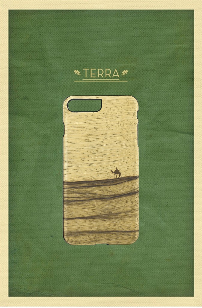 【iPhone7 Plus ケース】天然木ケース Man & Wood Terra （マンアンドウッド テラ）