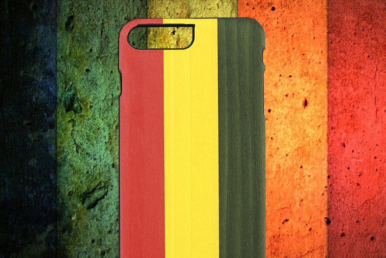 【iPhone7 Plus ケース】天然木ケース Man & Wood Reggae （マンアンドウッド レゲエ）