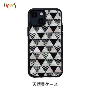 【iPhone 13 mini / 12 mini / 11 Pro】ikins Pyramid【天然貝ケース】