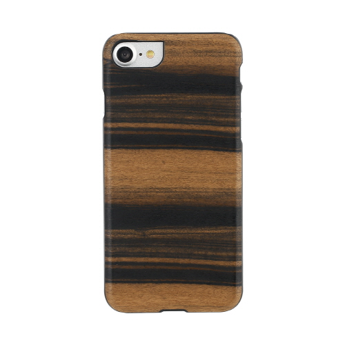 Man&Wood【iPhone SE（第3世代）/ SE（第2世代）8/7】天然木ケース Ebony